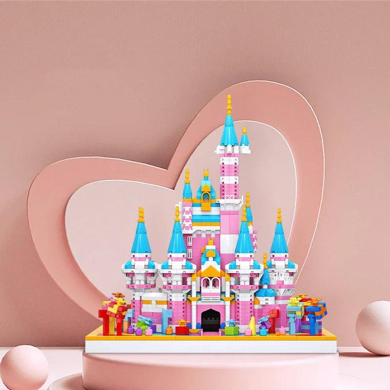 MOYU MOC Building Block Set: Experts Girls Pink Princess Castle MINI 92031, Model MY92031