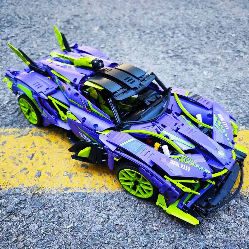 MOYU MOC Building Block Set: Motorized RC Apollo EVO Concept Roadster, Model MY88007PF
