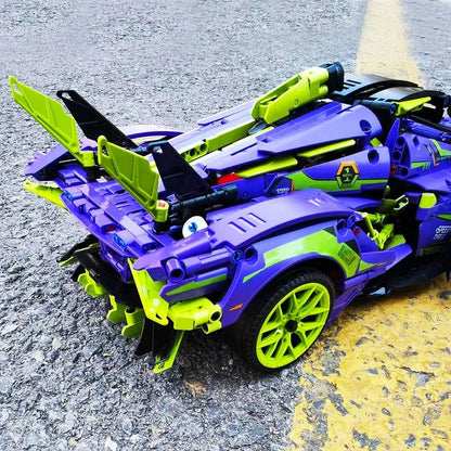 MOYU MOC Building Block Set: Motorized RC Apollo EVO Concept Roadster, Model MY88007PF