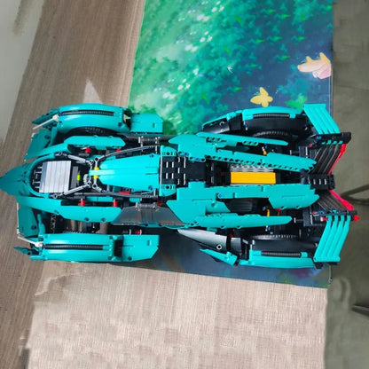 MOYU MOC Building Block Set: Motorized RC Lambo V12 Vision GT Racing Car, Model MY88001BPF