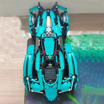 MOYU MOC Building Block Set: Motorized RC Lambo V12 Vision GT Racing Car, Model MY88001BPF