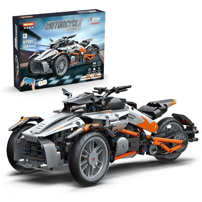 MOYU MOC Building Block Set: RC APP Spyder Motorcycle Bike Car, Model MY88013PF