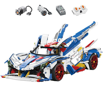 MOYU MOC Building Block Set: RC Motorized Apollo EVO Concept Roadster, Model MY88007APF