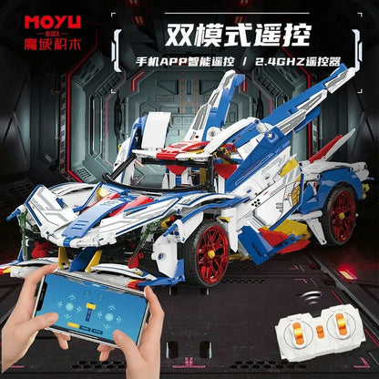 MOYU MOC Building Block Set: RC Motorized Apollo EVO Concept Roadster, Model MY88007APF