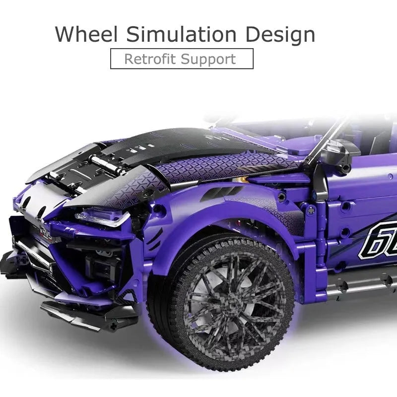 MOYU MOC Motorized Building Block Set: Off-Road Sports SUV Racing Car, Model MY88010B