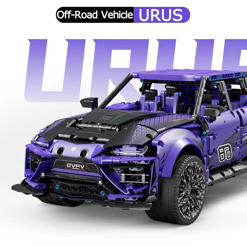 MOYU MOC Motorized Building Block Set: Off-Road Sports SUV Racing Car, Model MY88010B