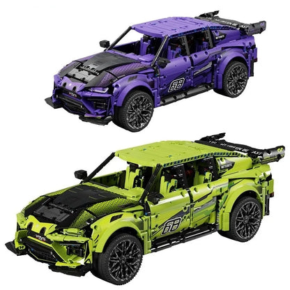 MOYU MOC Motorized Building Block Set: Off-Road Sports SUV Racing Car, Model MY88010B