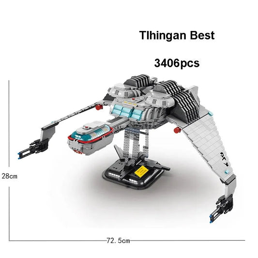 MOYU MOC Building Block Set: Spacecraft MOC Tlingen Raptor Spaceship, Model MY89002