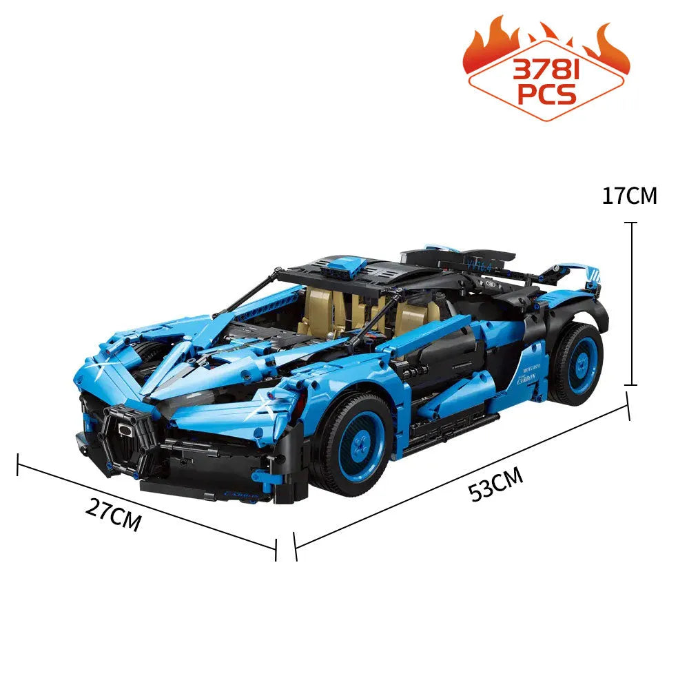 MOYU MOC Motorized Building Block Set: Bugatti Bolide Sports Car, Model MY88008