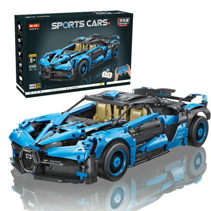 MOYU MOC Motorized Building Block Set: Bugatti Bolide Sports Car, Model MY88008