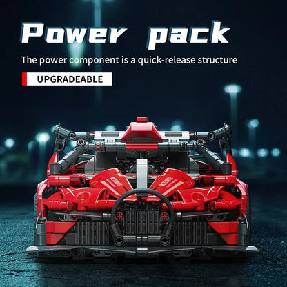 MOYU MOC Motorized Building Block Set: 88303 Speed Beast Racing Sports Car, Model MY88303