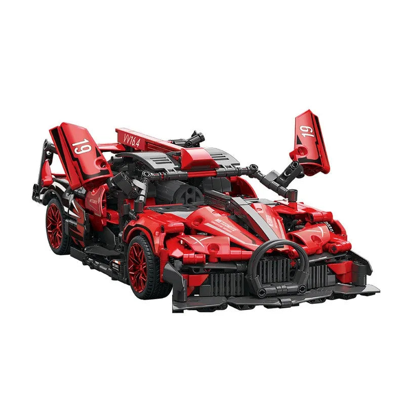 MOYU MOC Motorized Building Block Set: 88303 Speed Beast Racing Sports Car, Model MY88303