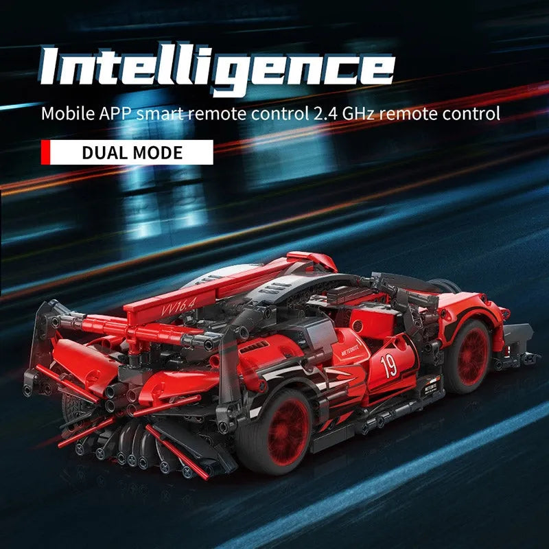 MOYU MOC Motorized Building Block Set: 88303 Speed Beast Racing Sports Car, Model MY88303