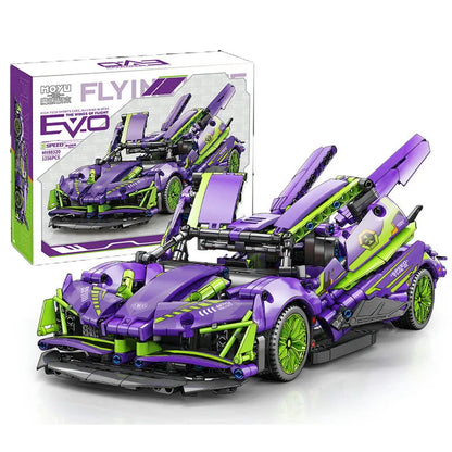 MOYU MOC Motorized Building Block Set: Apollo Project Evo Racing Sports Car 88320, Model MY88320