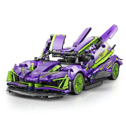 MOYU MOC Motorized Building Block Set: Apollo Project Evo Racing Sports Car 88320, Model MY88320