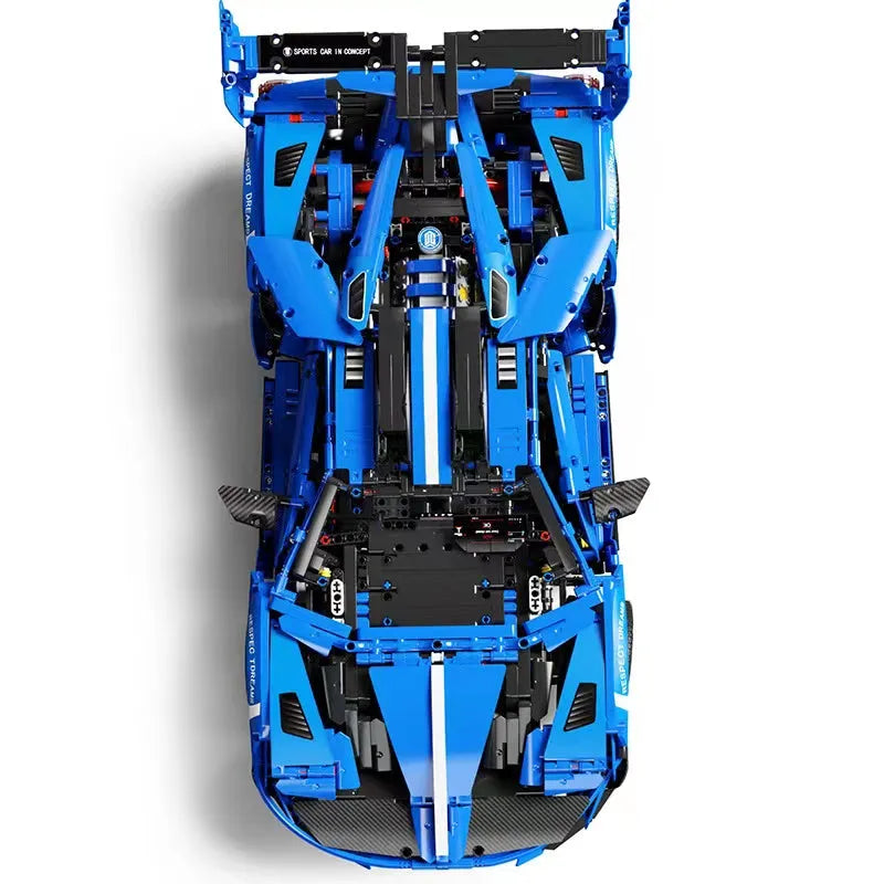 MOYU MOC Motorized Building Block Set: Concept LE GT Sports Roadster Car, Model MY88016