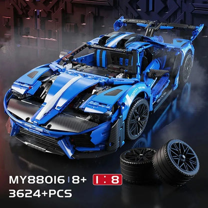 MOYU MOC Motorized Building Block Set: Concept LE GT Sports Roadster Car, Model MY88016