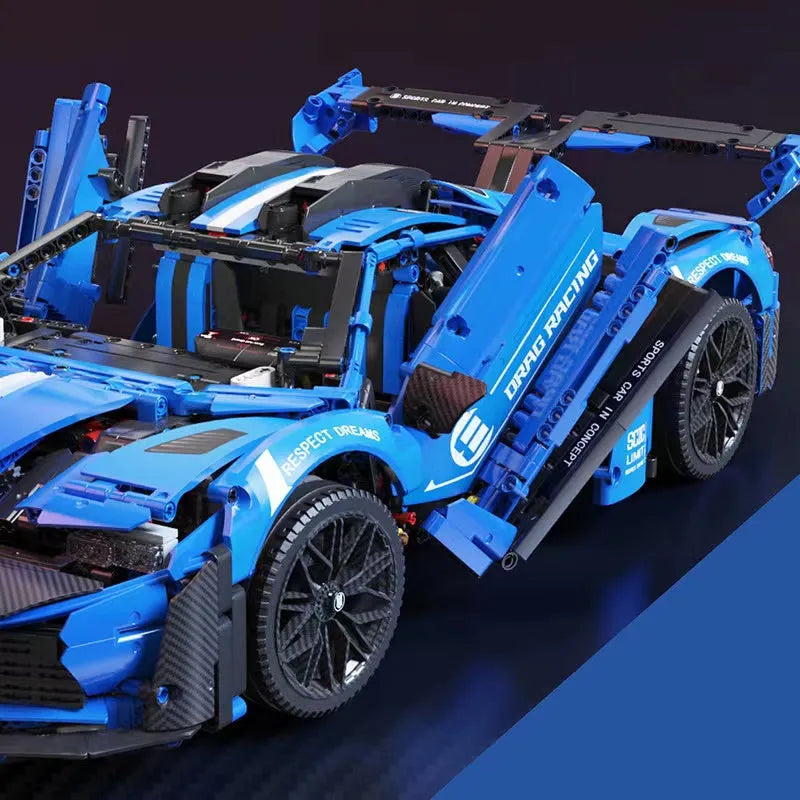 MOYU MOC Motorized Building Block Set: Concept LE GT Sports Roadster Car, Model MY88016