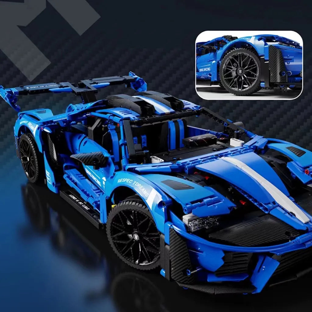 MOYU MOC Motorized Building Block Set: Concept LE GT Sports Roadster Car, Model MY88016