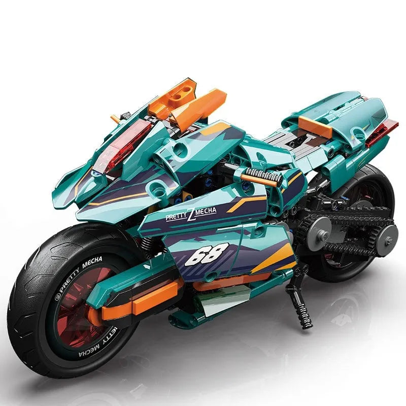 MOYU MOC Building Block Set: Cyberpunk Concept Motorcycle, Model MY88017