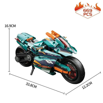 MOYU MOC Building Block Set: Cyberpunk Concept Motorcycle, Model MY88017