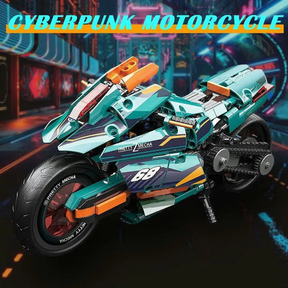 MOYU MOC Building Block Set: Cyberpunk Concept Motorcycle, Model MY88017
