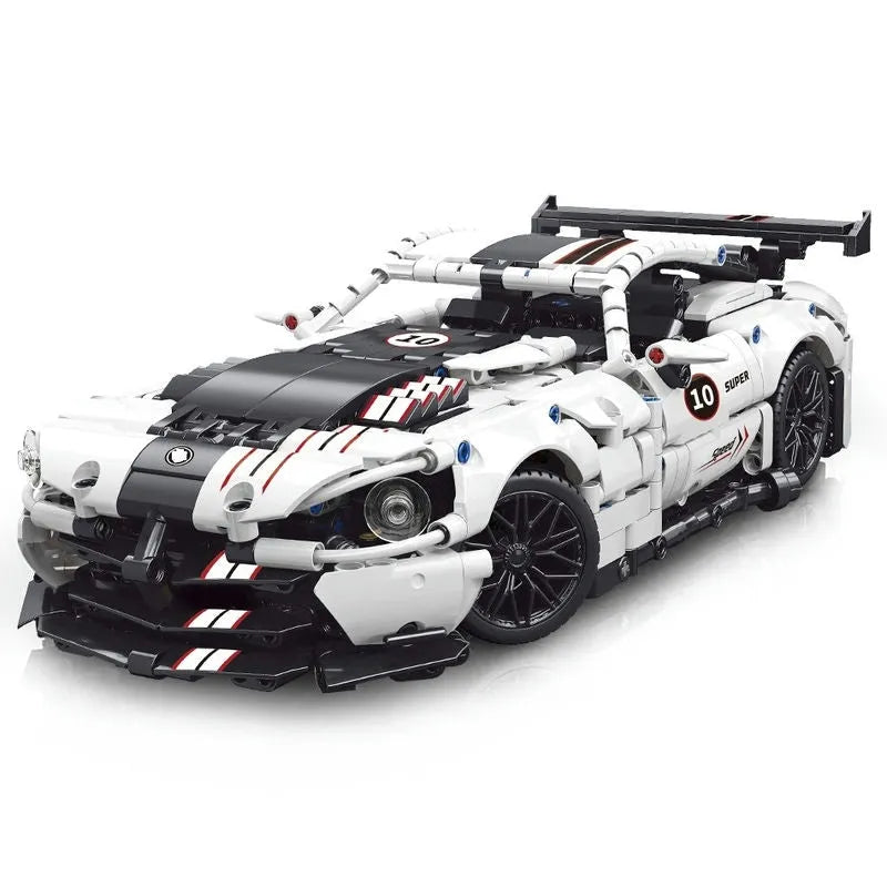 MOYU MOC Motorized Building Block Set: Dodge Viper GTR Racing Car 88317, Model MY88317