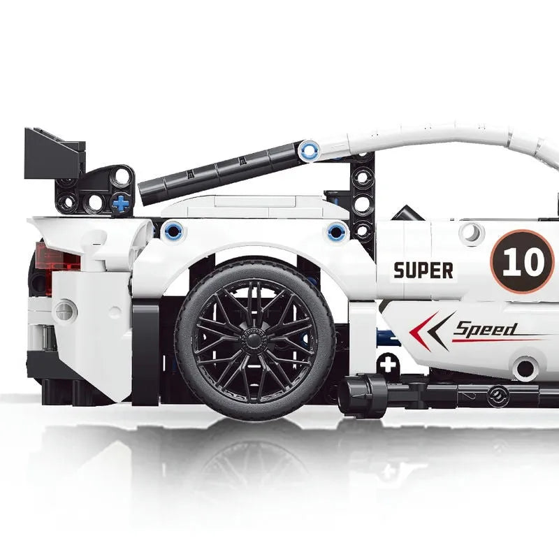 MOYU MOC Motorized Building Block Set: Dodge Viper GTR Racing Car 88317, Model MY88317