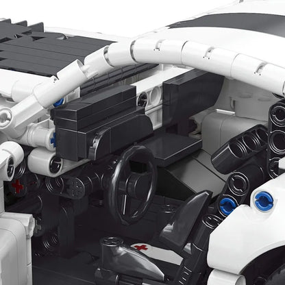 MOYU MOC Motorized Building Block Set: Dodge Viper GTR Racing Car 88317, Model MY88317