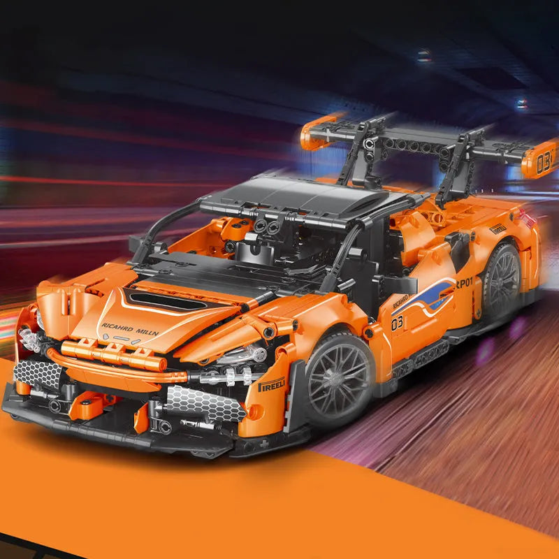 MOYU MOC Motorized Building Block Set: God Of War Drag Racing Car 88313, Model MY88313