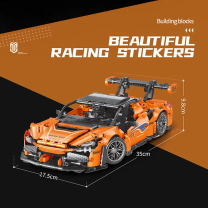 MOYU MOC Motorized Building Block Set: God Of War Drag Racing Car 88313, Model MY88313