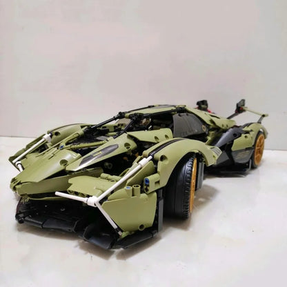MOYU MOC Motorized Building Block Set: Lambo V12 Vision GT Racing Car 88001, Model MY88001