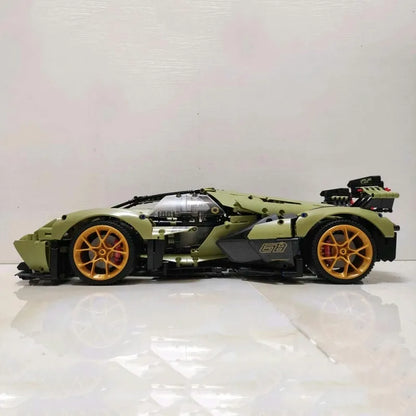 MOYU MOC Motorized Building Block Set: Lambo V12 Vision GT Racing Car 88001, Model MY88001