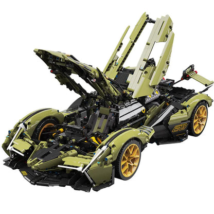 MOYU MOC Motorized Building Block Set: Lambo V12 Vision GT Racing Car 88001, Model MY88001