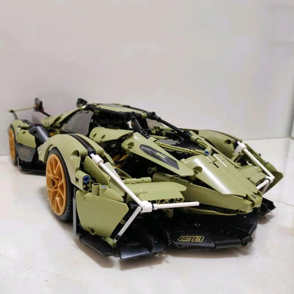 MOYU MOC Motorized Building Block Set: Lambo V12 Vision GT Racing Car 88001, Model MY88001