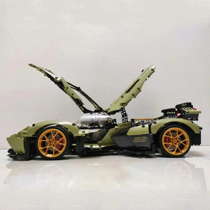 MOYU MOC Motorized Building Block Set: Lambo V12 Vision GT Racing Car 88001, Model MY88001