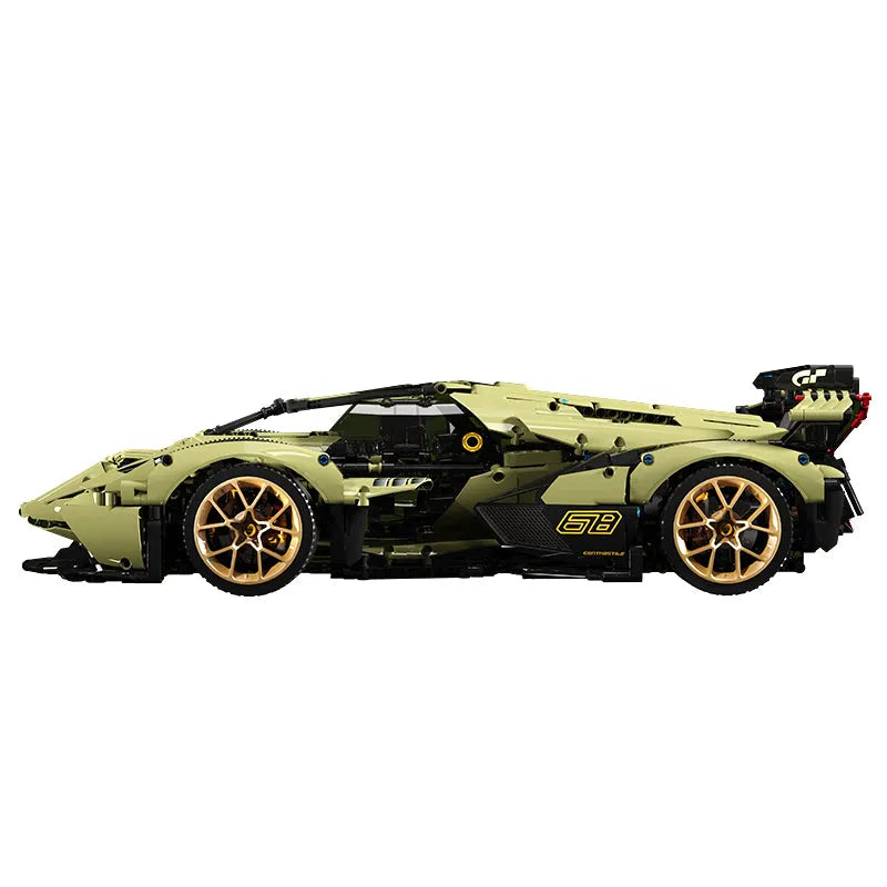 MOYU MOC Motorized Building Block Set: Lambo V12 Vision GT Racing Car 88001, Model MY88001