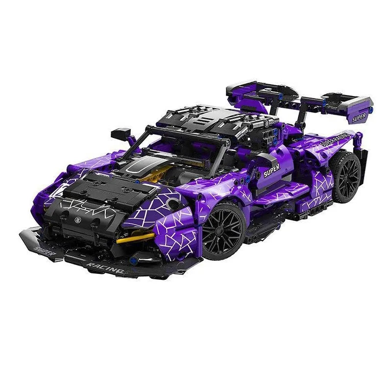MOYU MOC Motorized Building Block Set: McLaren Senna GTR Racing Sports Car, Model MY88314