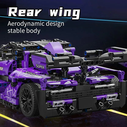 MOYU MOC Motorized Building Block Set: McLaren Senna GTR Racing Sports Car, Model MY88314