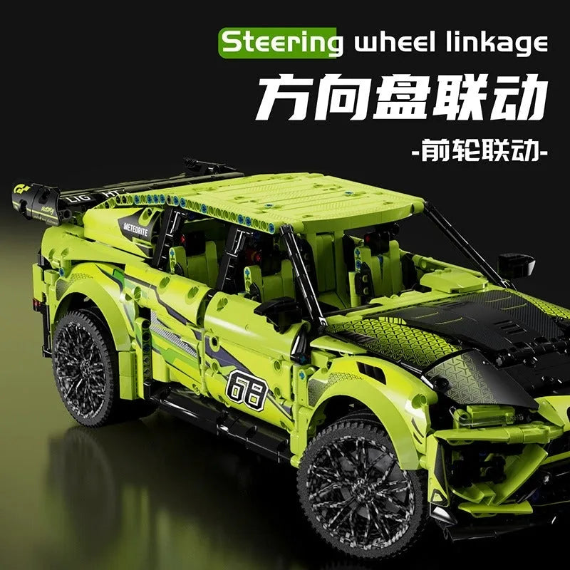 MOYU MOC Motorized Building Block Set: Off-Road Sports Car Racing SUV, Model MY88010