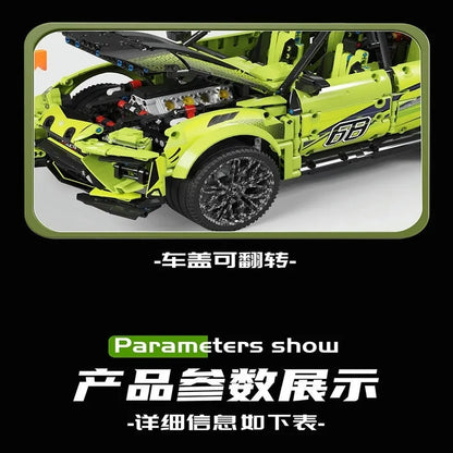 MOYU MOC Motorized Building Block Set: Off-Road Sports Car Racing SUV, Model MY88010