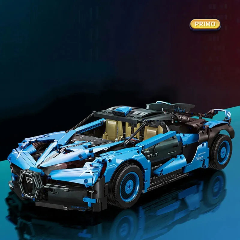 MOYU MOC Building Block Set: RC Motorized Bugatti Bolide Sports Car, Model MY88008PF