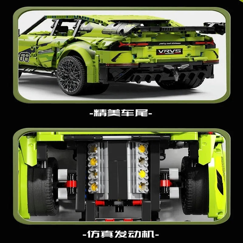 MOYU MOC Building Block Set: RC Motorized Off-Road Sports SUV, Model MY88010PF