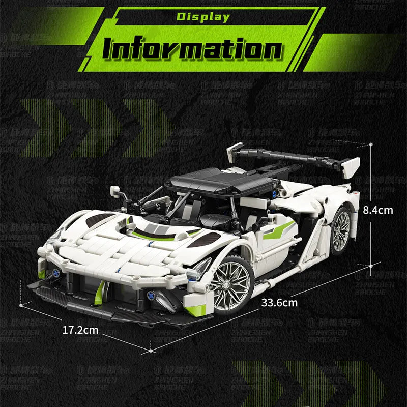 MOYU MOC Motorized Building Block Set: 88319 JESKO Racing Sports Car, Model MY88319
