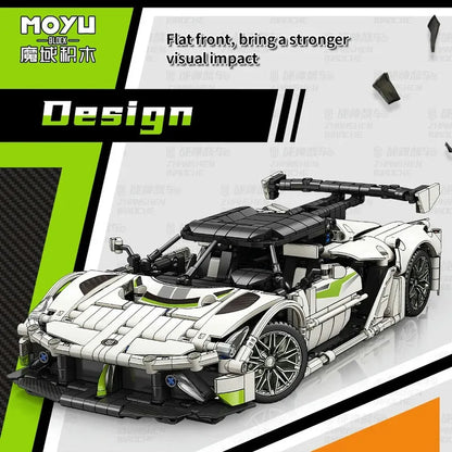 MOYU MOC Motorized Building Block Set: 88319 JESKO Racing Sports Car, Model MY88319