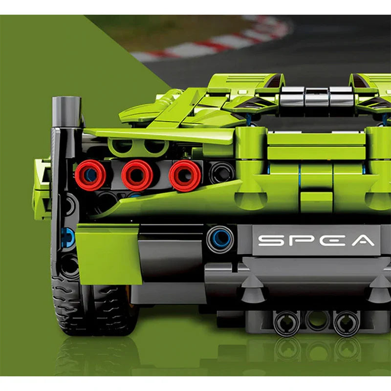 Trilumity Motorized Building Block Set: Remote Controlled Neon Bull 1254-Piece