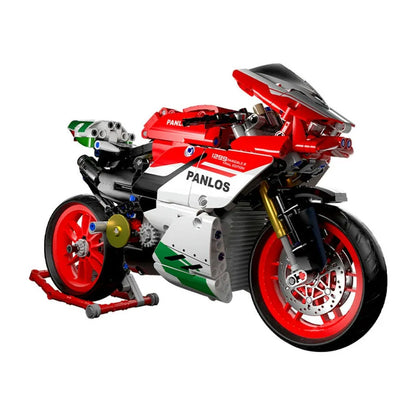 Panlos MOC Building Block Set: Bike MOC Fast Racing Motorcycle 672001