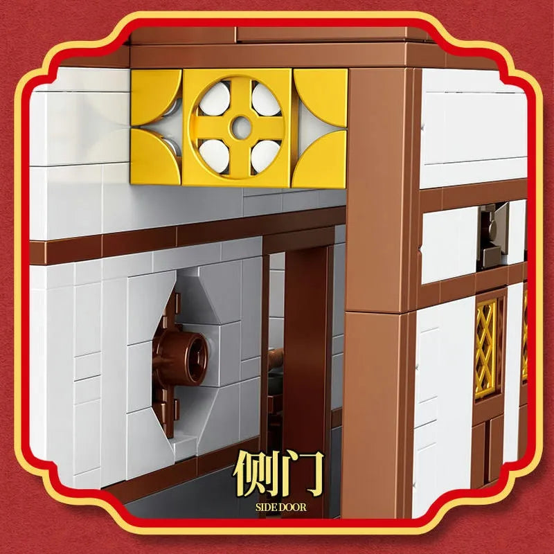 Panlos Building Block Set: Ancient China Town Painting Workshop, Model 610011