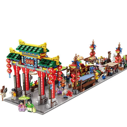 Panlos Building Block Set: Ancient China Town Street, Model 610016