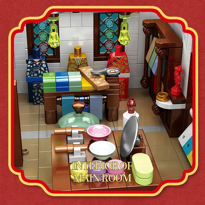Panlos Building Block Set: China Town Ancient Fragrance Shop, Model 610013